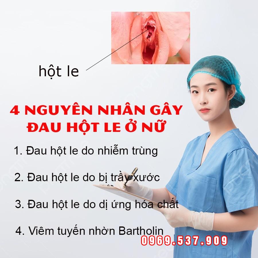 đau hột le