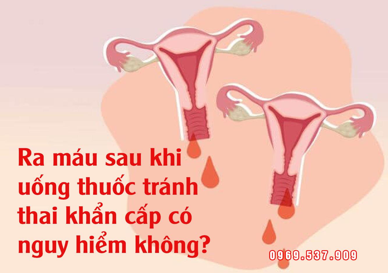 Ra máu sau khi uống thuốc tránh thai khẩn cấp có nguy hiểm không?