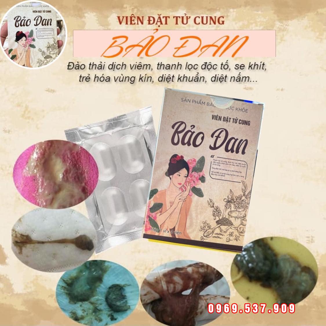 chữa viêm phụ khoa viên đặt tử cung bảo đan