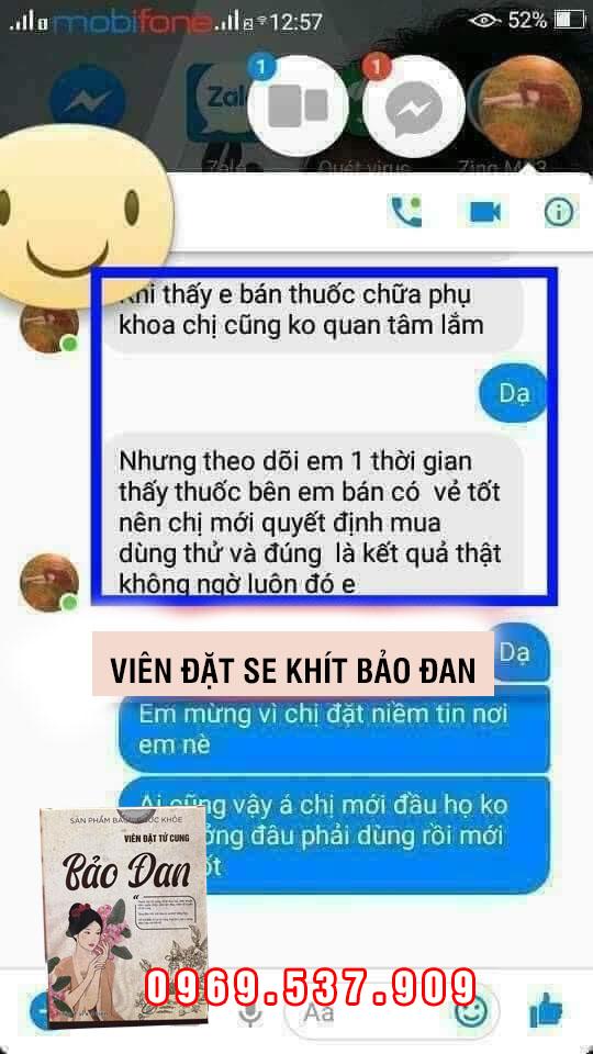 viên đặt tử cung bảo đan feedback