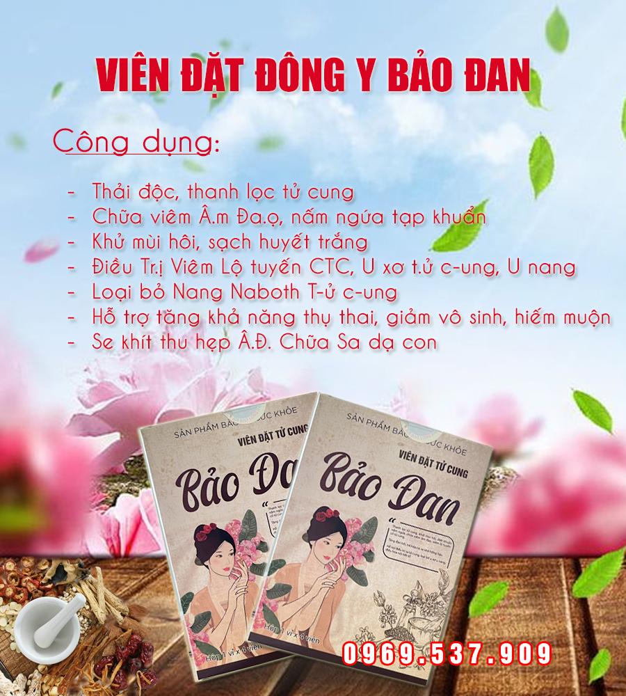 viên đặt tử cung bảo đan